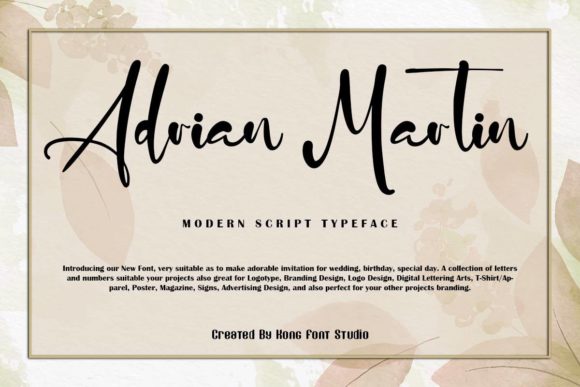 Adrian Martin Font for Campaign Creativity