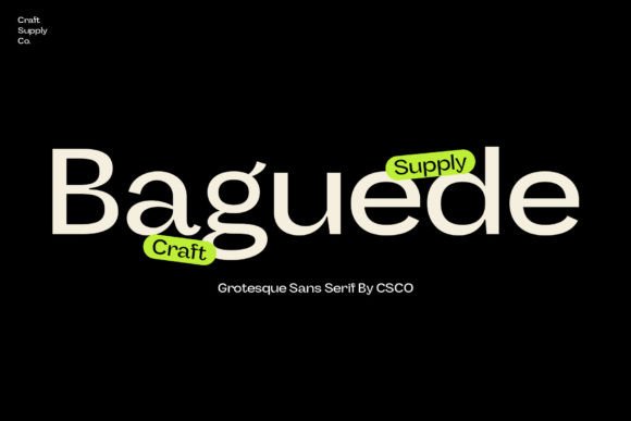 Baguede: A Modern Grotesque Font for Bold Campaigns