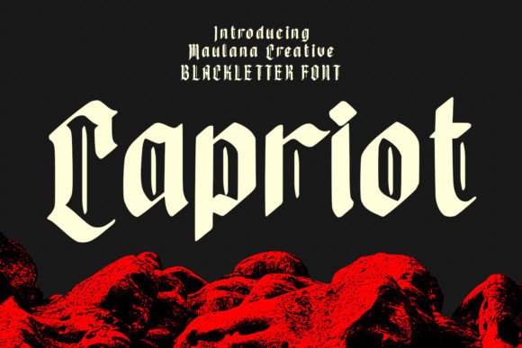 Capriot: A Stylish Blackletter Font for Craft Creations