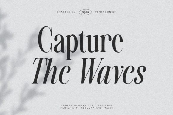 Captures the Waves: A Modern Serif Font for Web Design