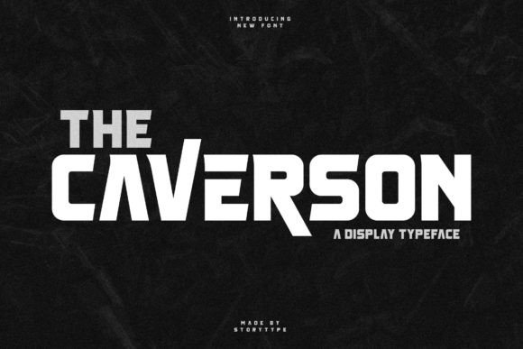 Caverson Typeface for Handmade Projects