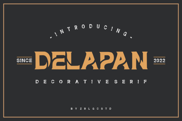 Delapan: A Modern Serif Font for Handmade Creations