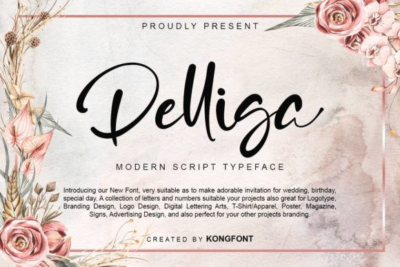 Delliga: A Playful Font for Polished Branding