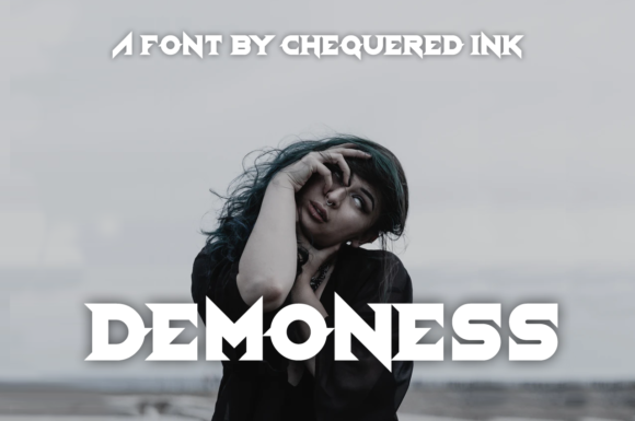 Demoness Font for Handmade and Commercial Craft Projects
