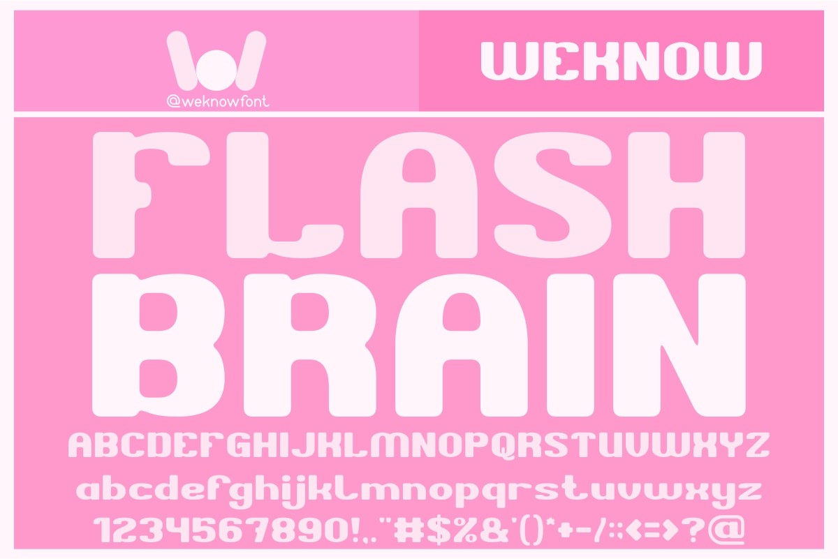Flash Brain: A Modern Sans Serif Font for Creative Projects