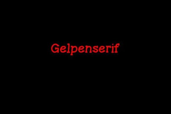 GelPenSerif: A Modern Serif Font for Branding