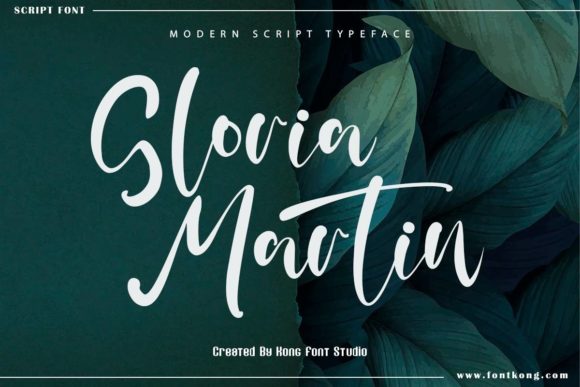 Gloria Martin: A Playful Script Font for Modern Branding