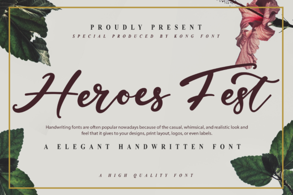 Heroes Fest: A Playful Font for Creative Branding Projects
