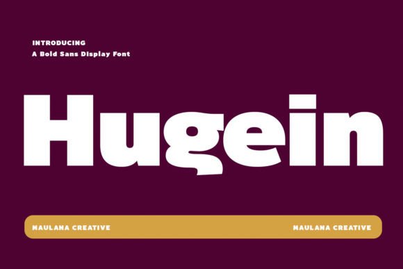 Hugein: A Modern Sans Serif Font for Bold Branding