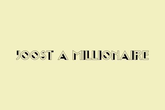 Joost a Millionaire: A Modern Display Font for Bold Branding