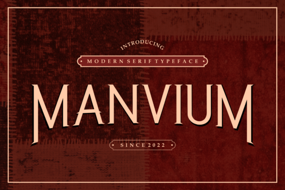 Manvium: A Stylish Serif Font for Professional Branding