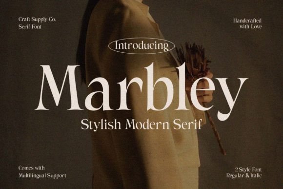 Marbley: A Stylish Modern Serif Font for Bold Branding