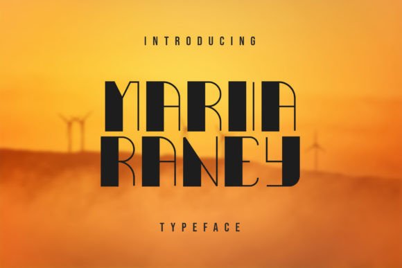 Maria Raney – A Modern Sans Serif Font for Bold Branding
