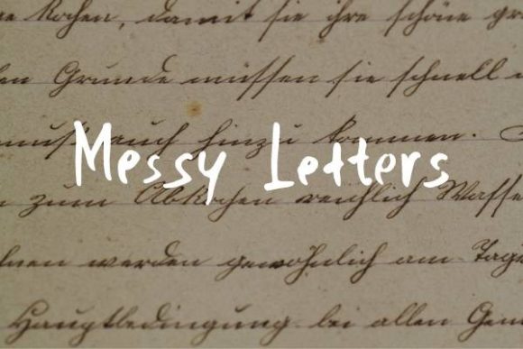 Messy Letters: A Playful Script Font for Digital Design