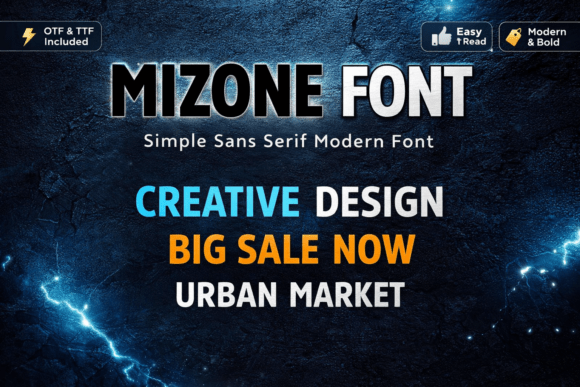Mizone: A Modern Sans Serif Font for Web Design