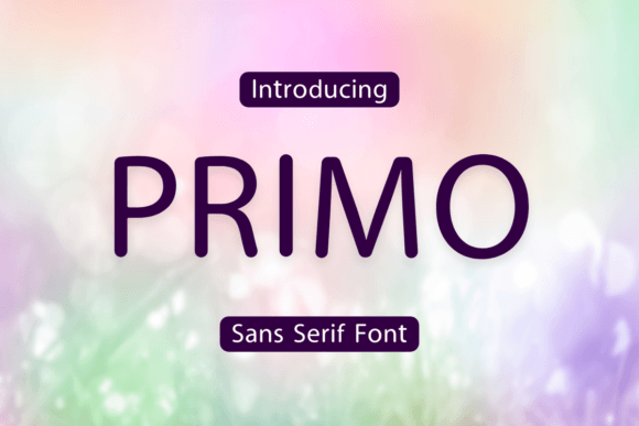 Primo: A Modern Sans Serif Font for Editorial Design