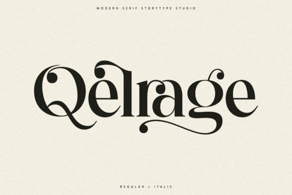 Qelrage: A Serif Font That Elevates Digital Branding