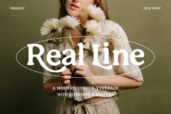 Real Line: A Modern Serif Font for Digital Marketing