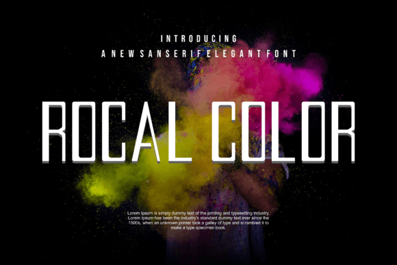 Rocalcolor Font for Handmade Creations
