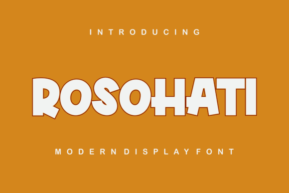 Rosohati: A Bold Sans Serif Font for Modern Editorial Design