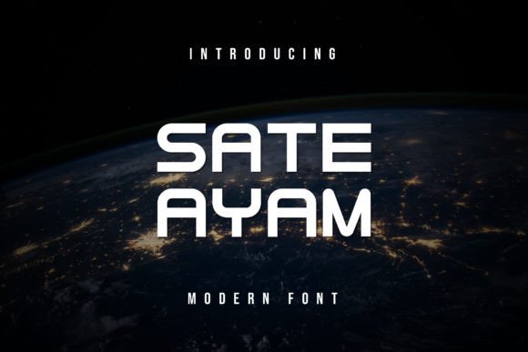 Sate Ayam: A Modern Sans Serif Font for Bold Branding