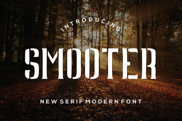 Smooter: A Modern Serif Font for Bold Editorial Projects