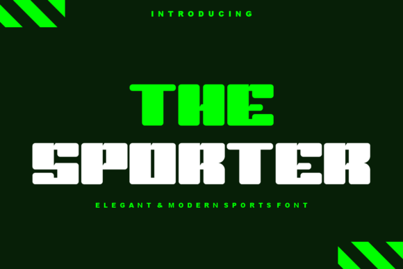 The Sporter: A Bold Sans Serif Font for Web Design