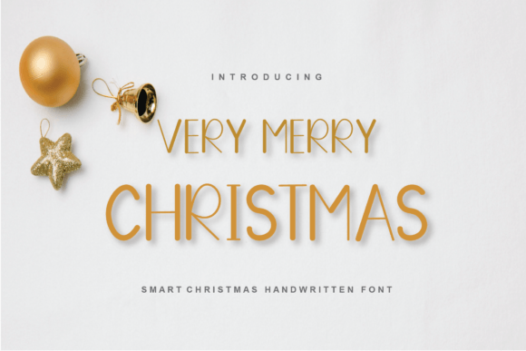 Very Merry Christmas Font for Web Design